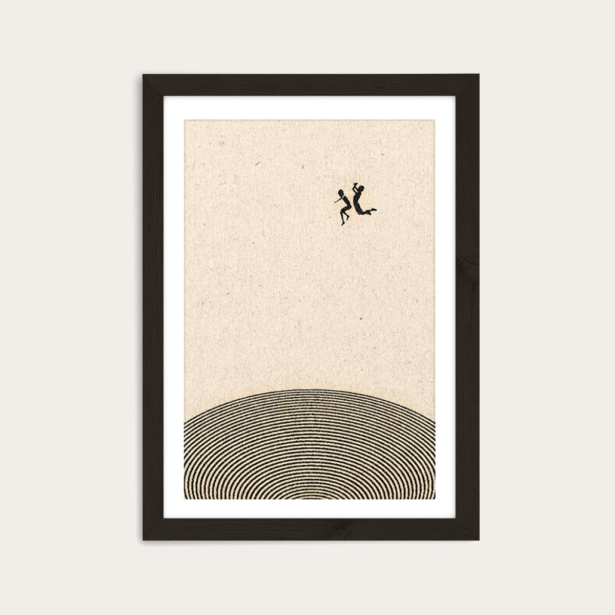 Into the Unknown Art Print Black Frame – image 1