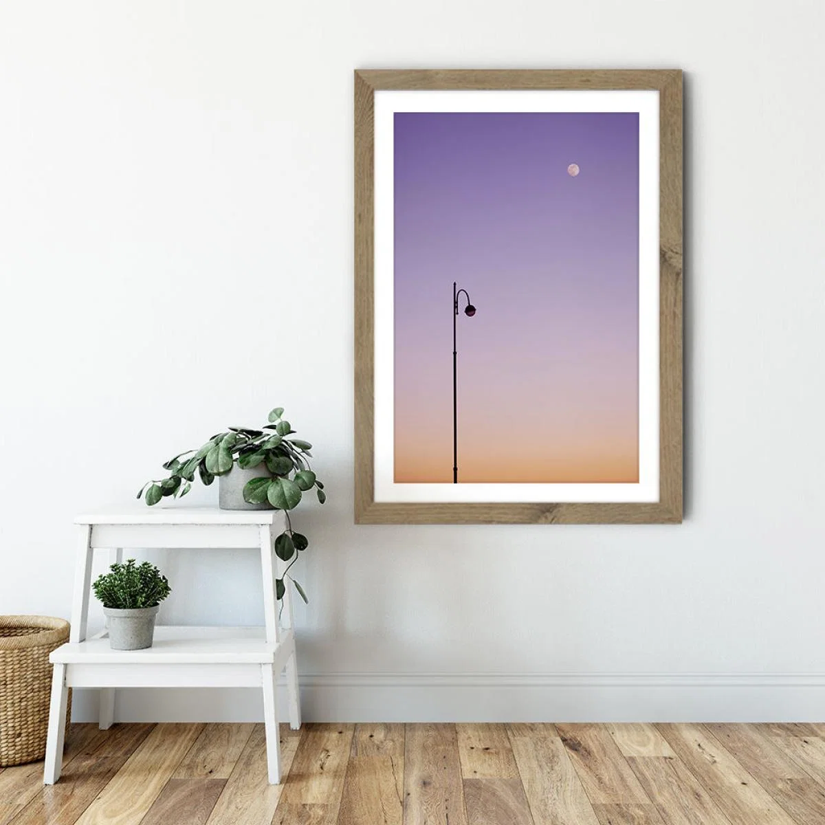 Moonlight Art Print Oak Frame – image 6
