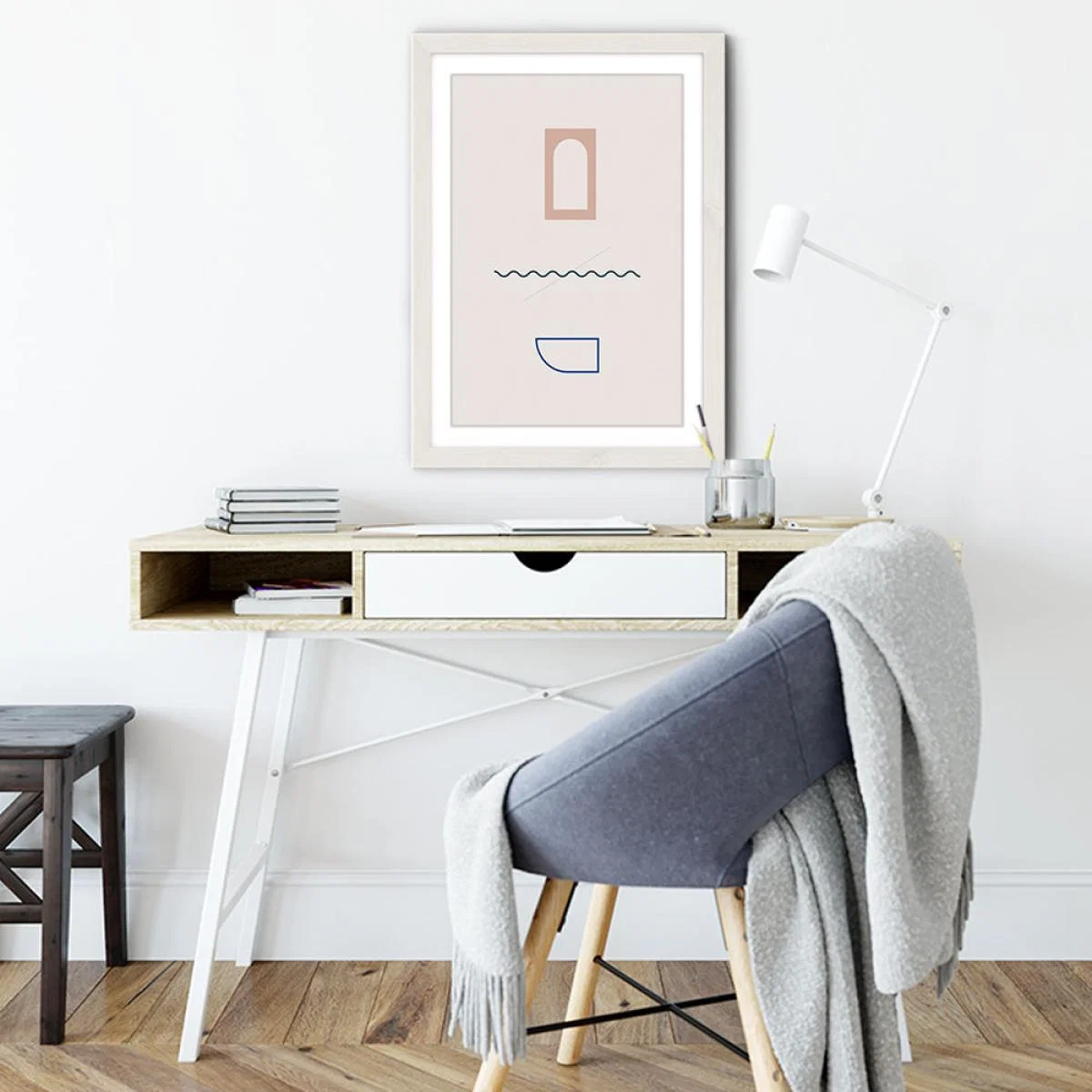 Dual Art Print White Frame – image 3