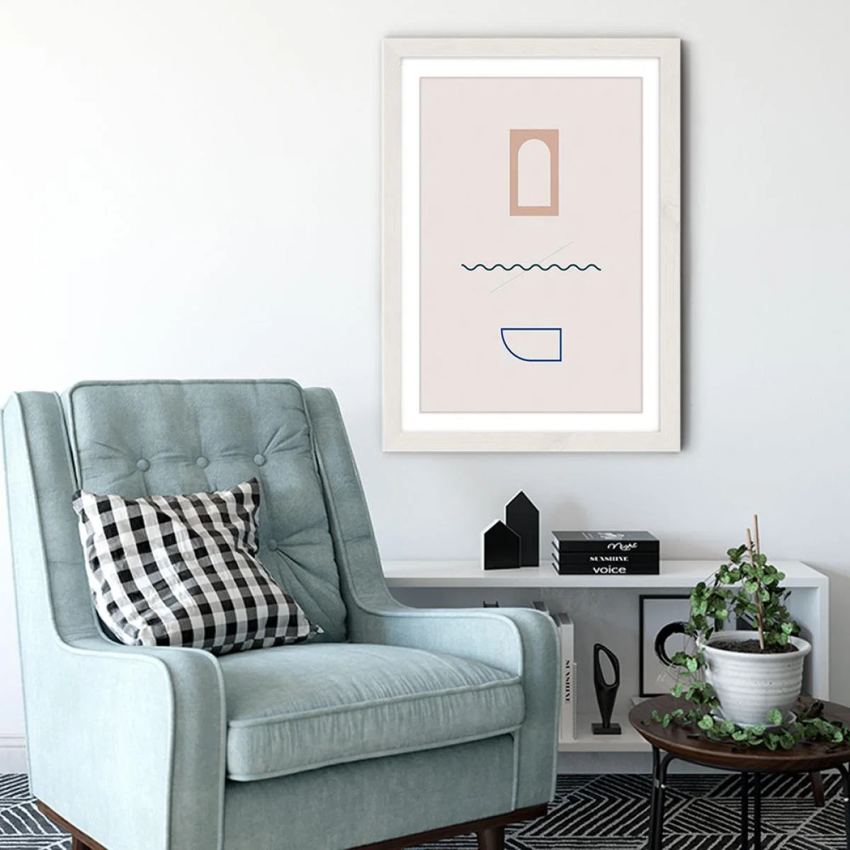 Dual Art Print White Frame – image 6