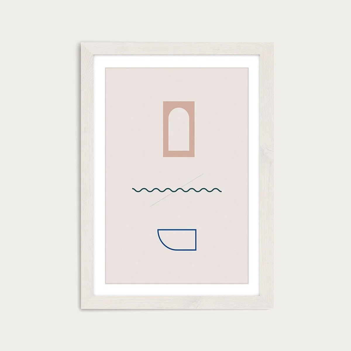 Dual Art Print White Frame – image 1