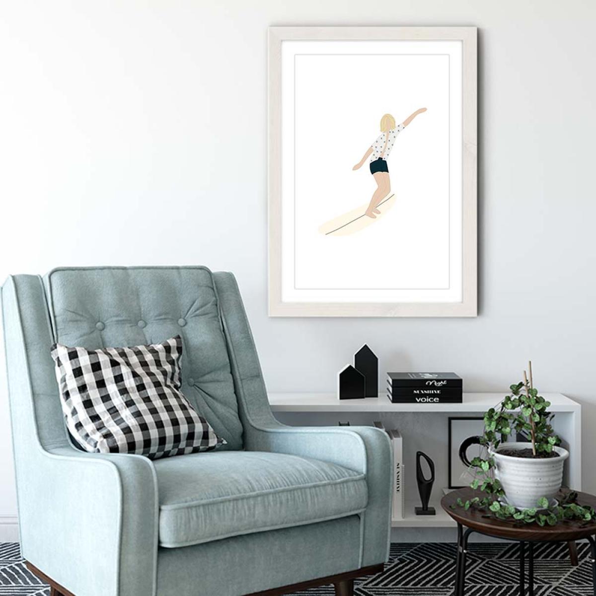 Loose Art Print White Frame – image 4