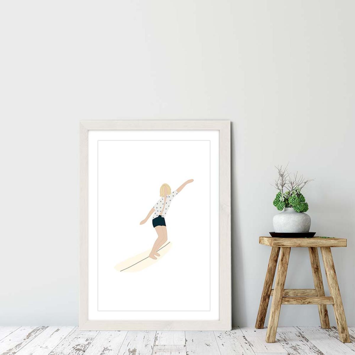 Loose Art Print White Frame – image 6