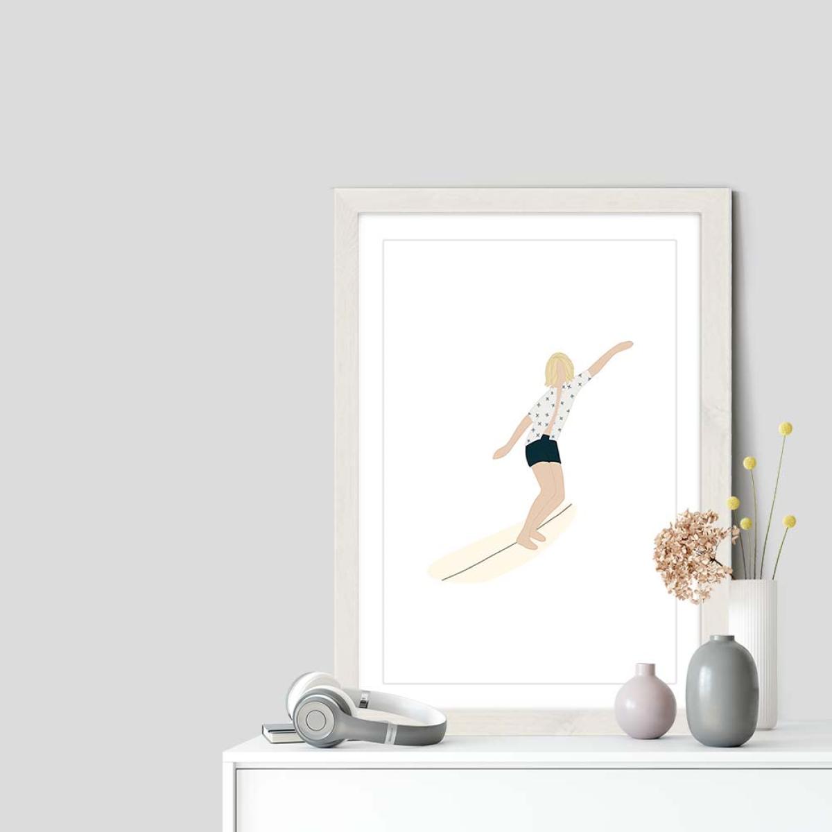 Loose Art Print White Frame – image 7