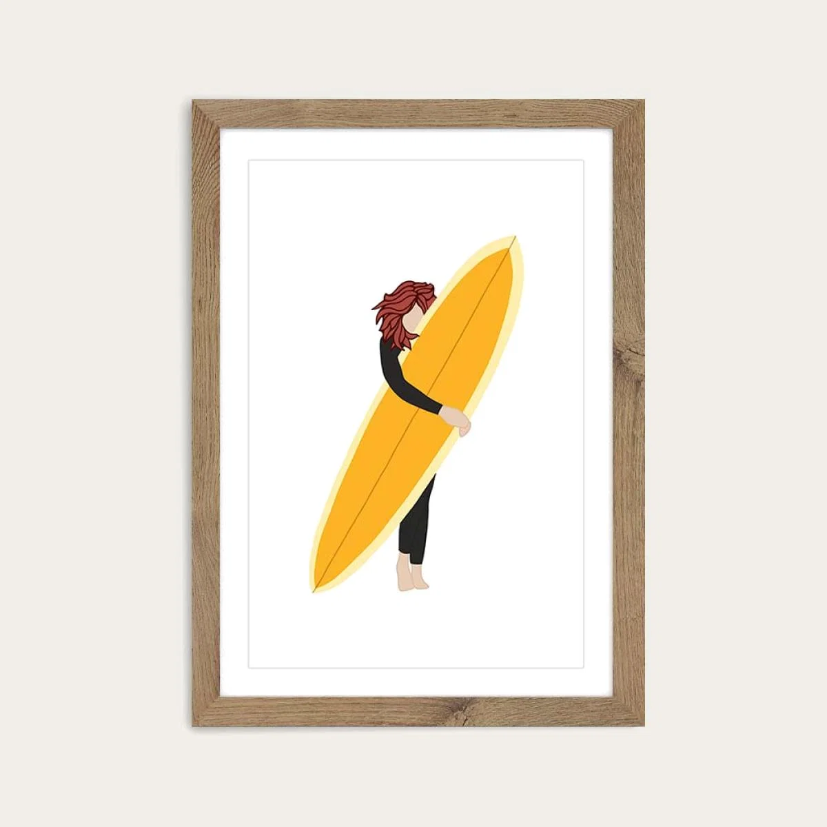 Golden Art Print Oak Frame – image 1