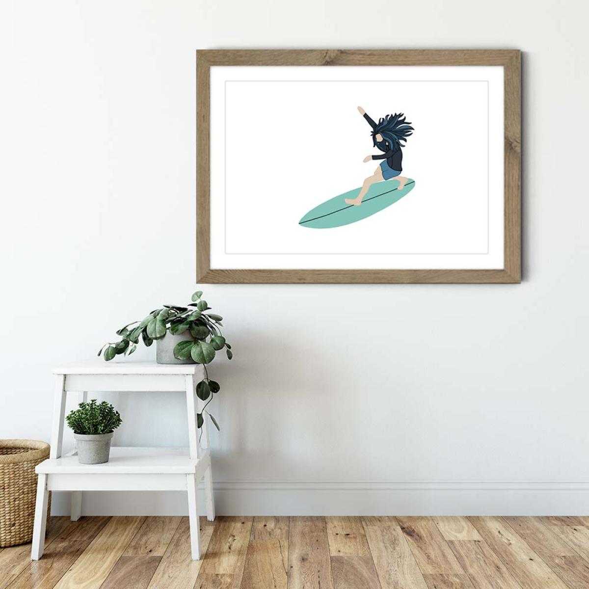 Waterman Art Print Oak Frame – image 4