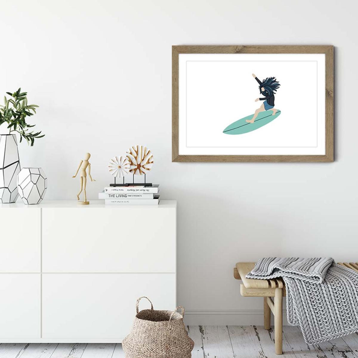 Waterman Art Print Oak Frame – image 5