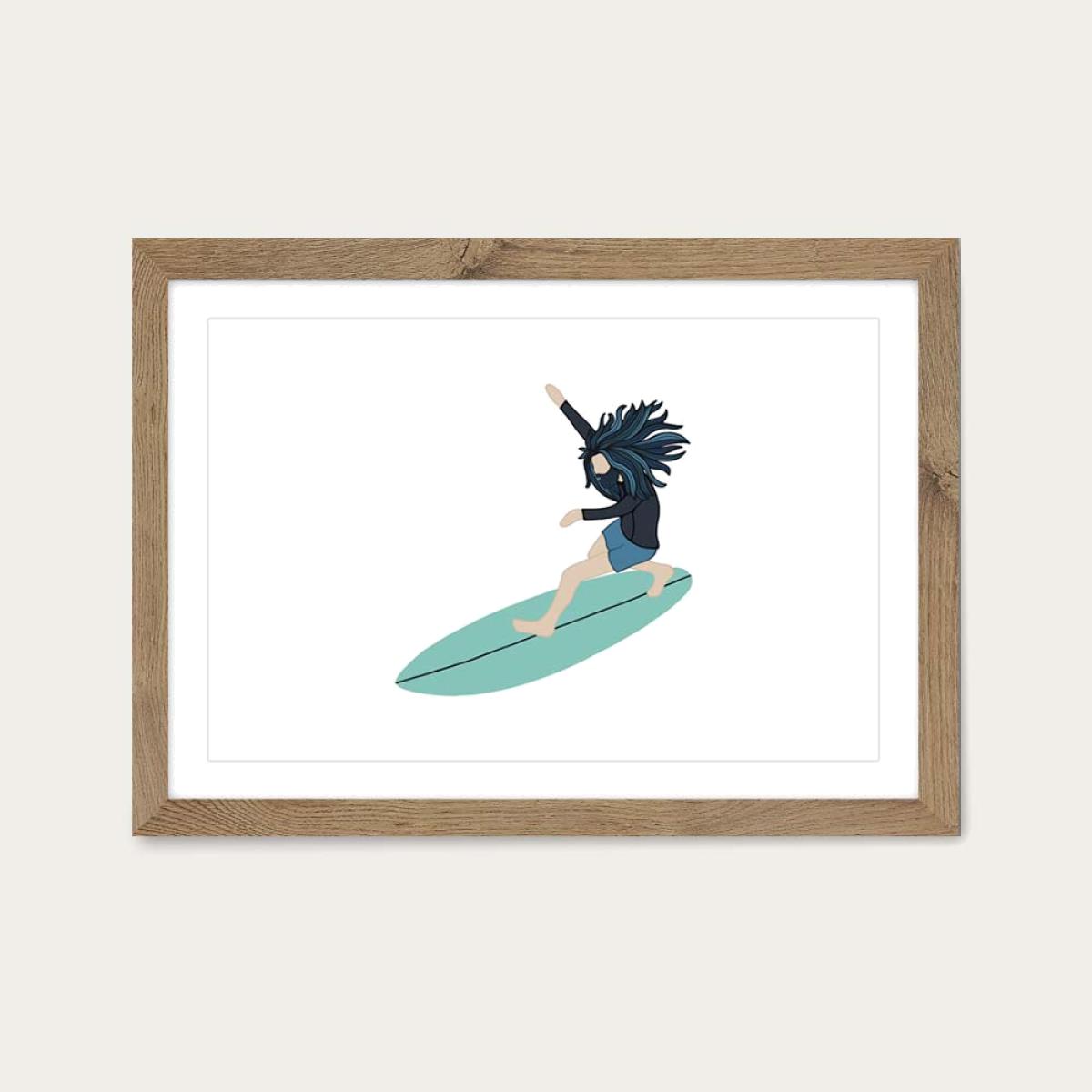 Waterman Art Print Oak Frame – image 1