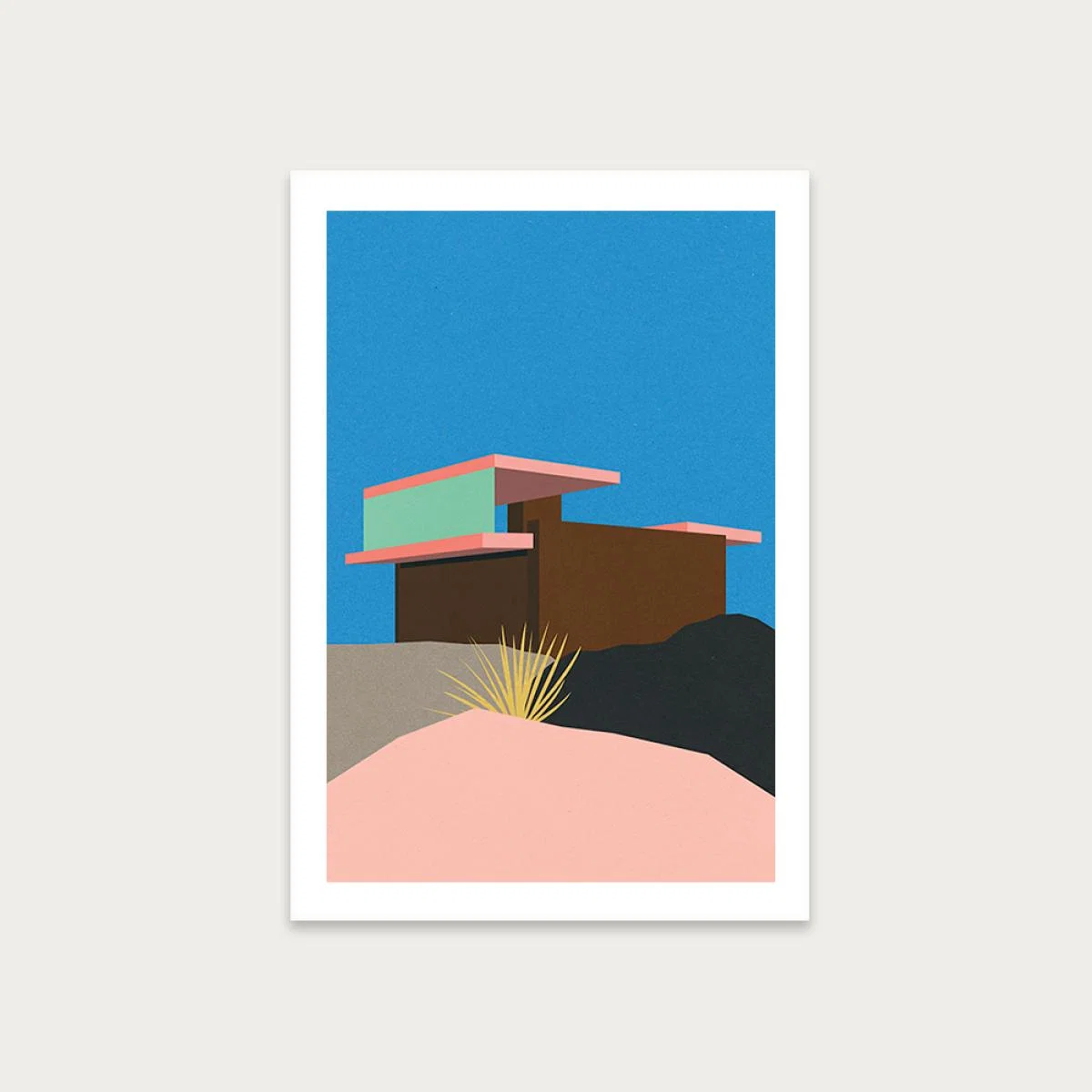 Kaufmann Desert House Art Print Unframed