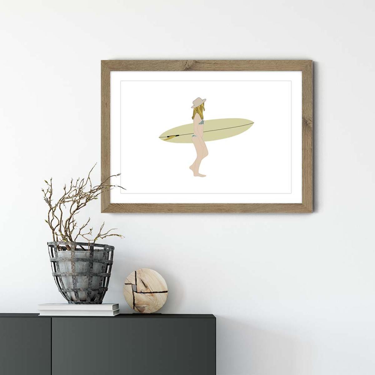 Nature Art Print Oak Frame – image 2