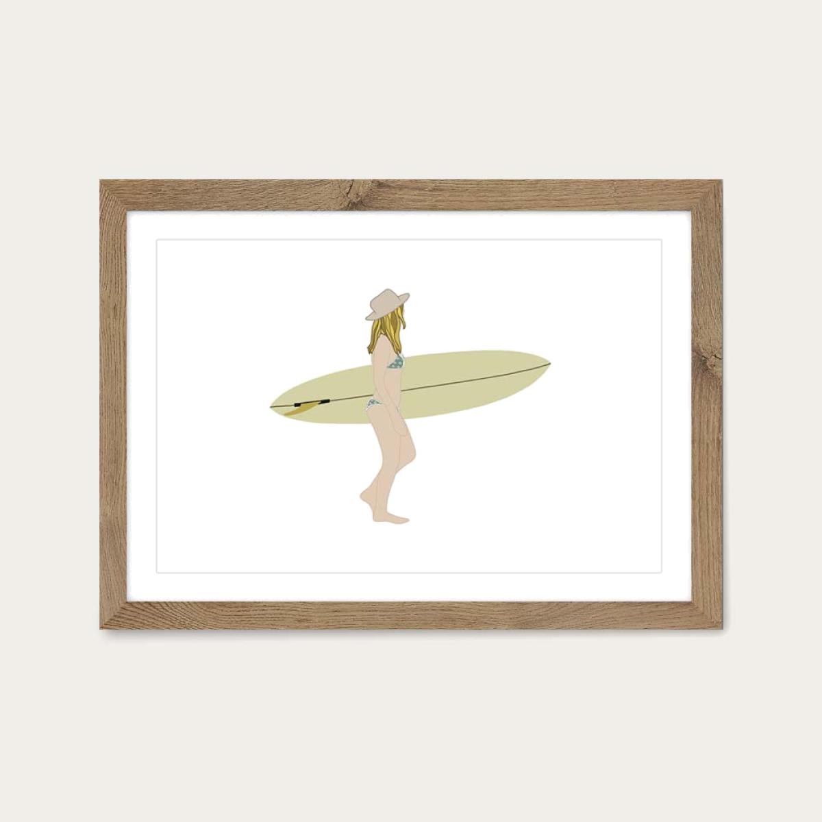 Nature Art Print Oak Frame – image 1