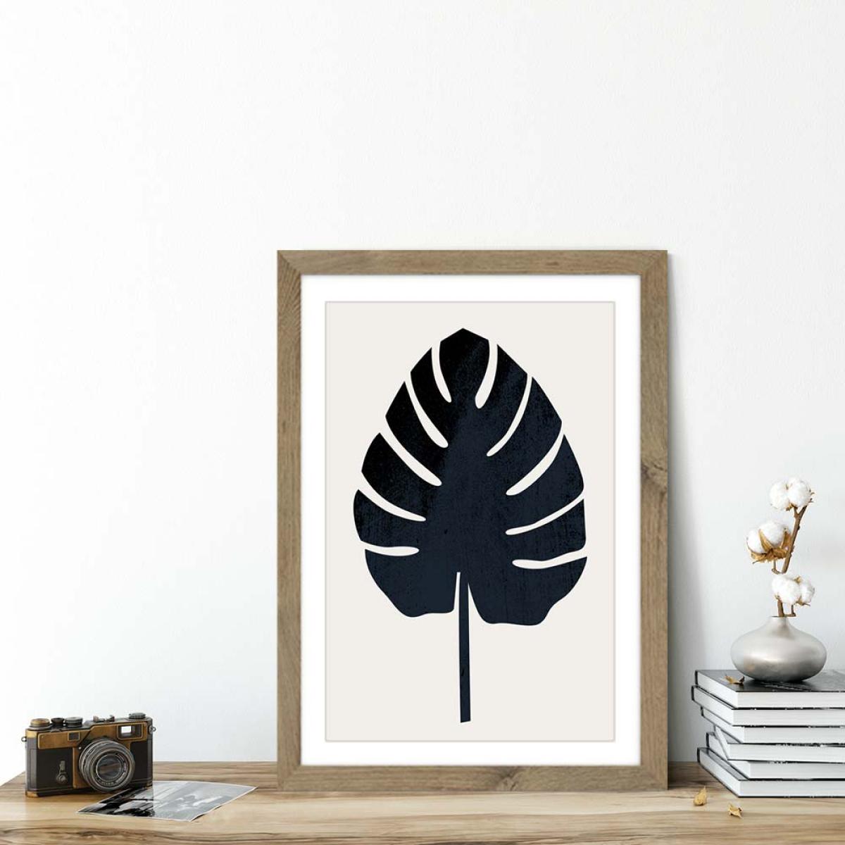 Botanica Abstracta Art Print Oak Frame – image 5