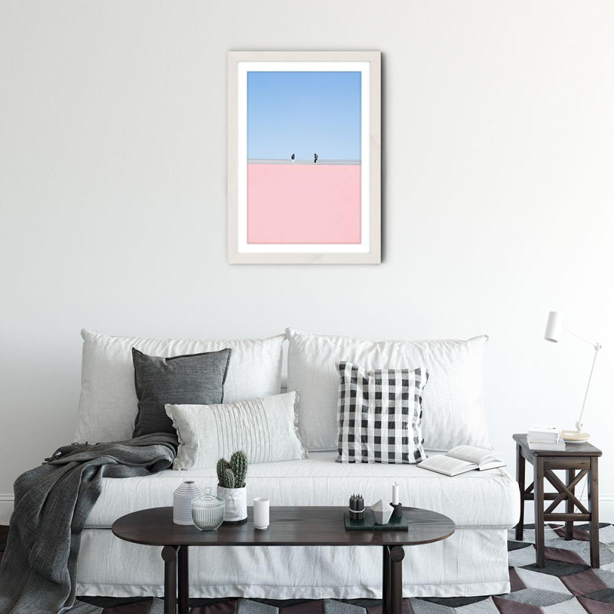 Keep Your Distance Art Print White Frame – image 2