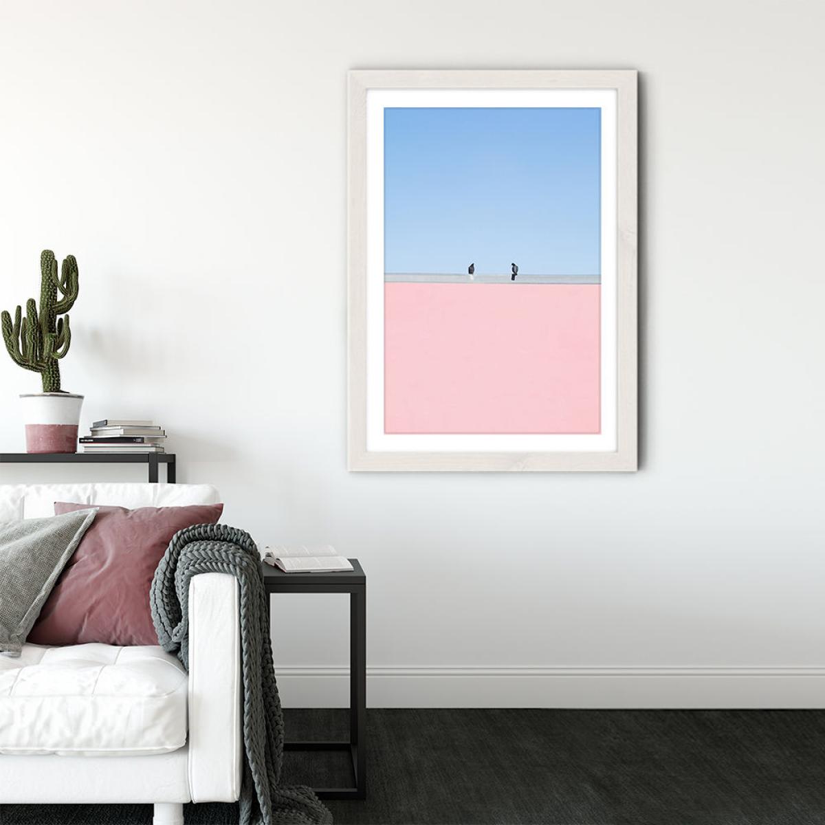 Keep Your Distance Art Print White Frame – image 4