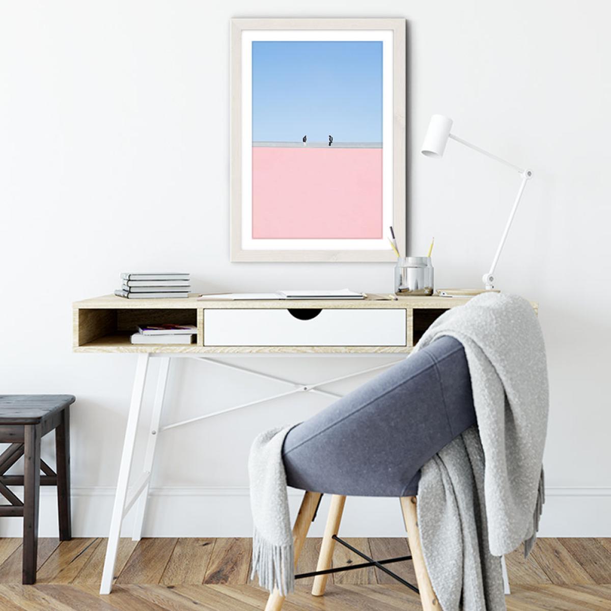 Keep Your Distance Art Print White Frame – image 5
