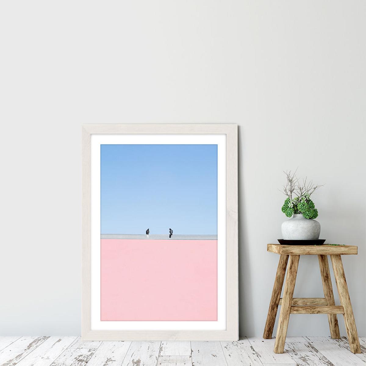 Keep Your Distance Art Print White Frame – image 6