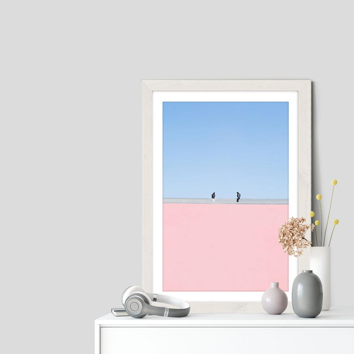 Keep Your Distance Art Print White Frame – image 7