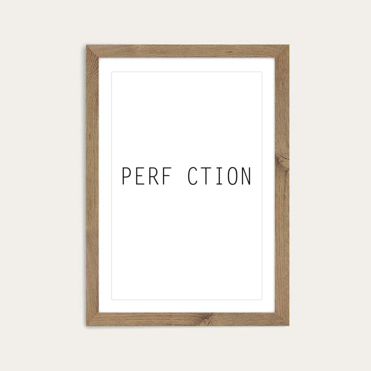 Oak Frame Perfection Art Print – image 1