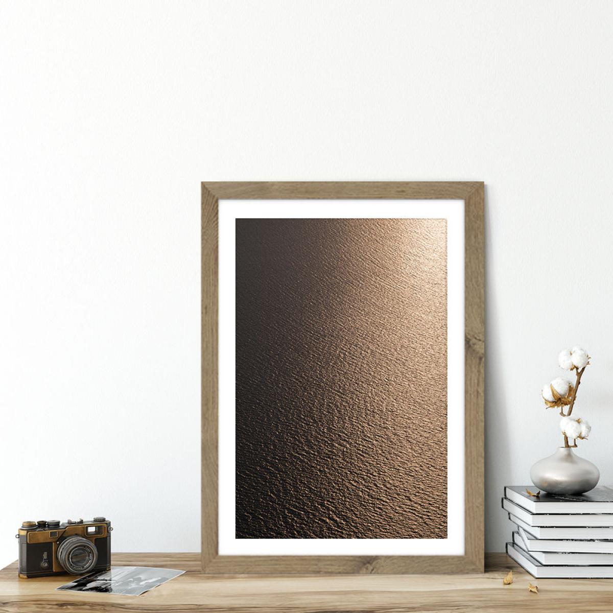 Golden Golden Sunset Art Print Oak Frame – image 5