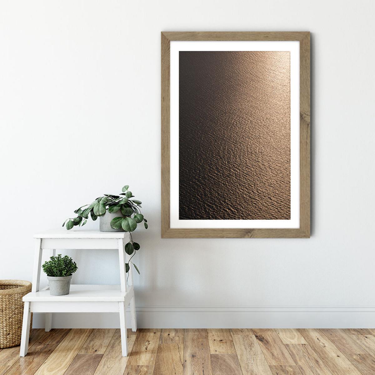 Golden Golden Sunset Art Print Oak Frame – image 6