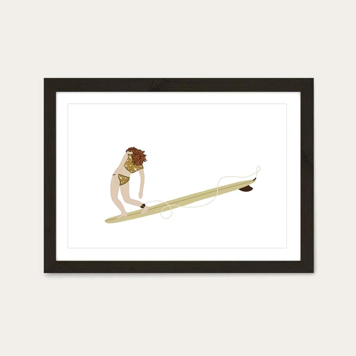 Groovy Art Print Black Frame – image 1