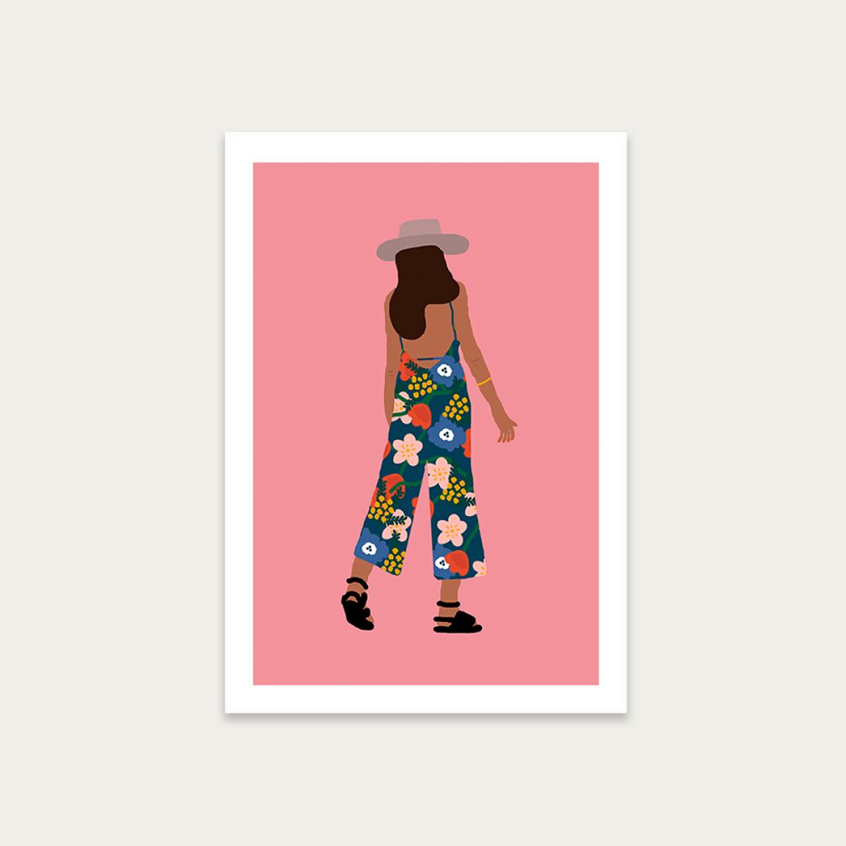 Summer Girl Art Print Unframed