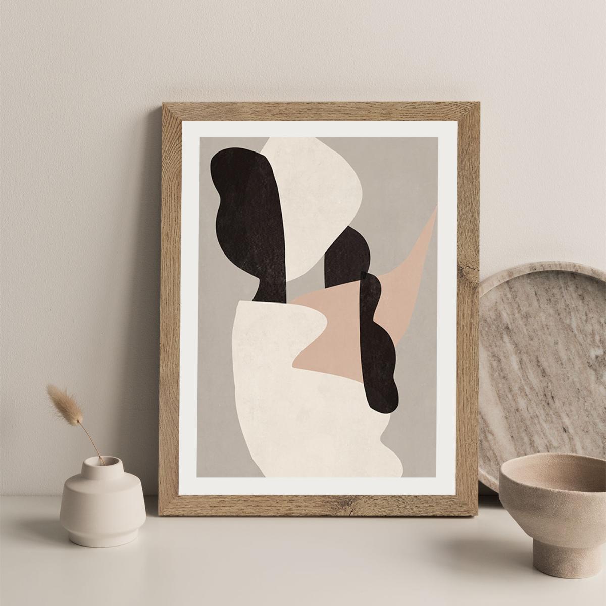 Interact No 1 Art Print Oak Frame – image 11