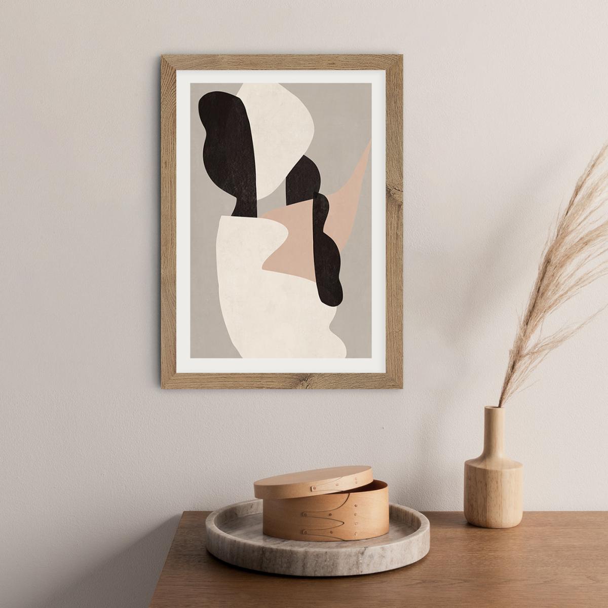 Interact No 1 Art Print Oak Frame – image 7