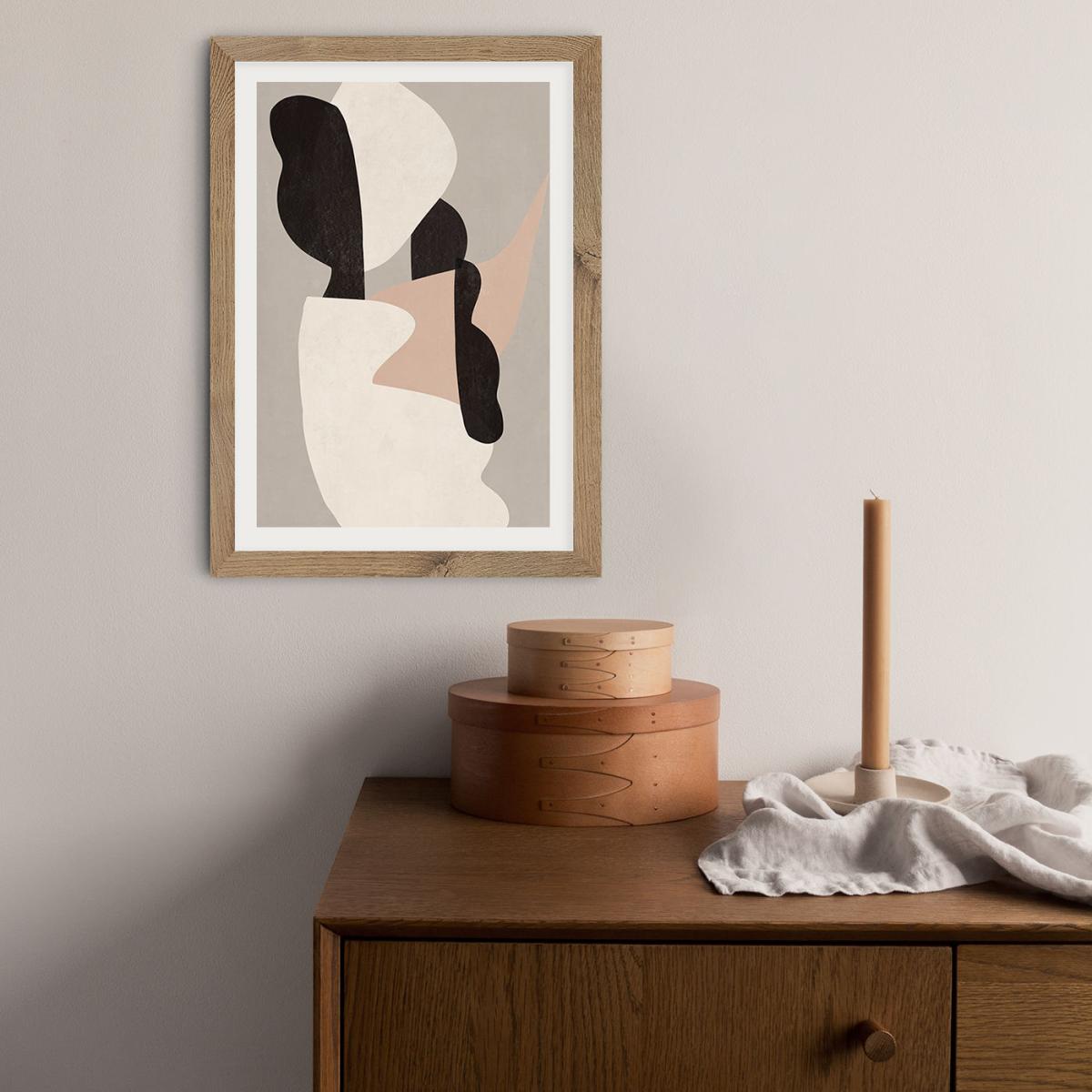 Interact No 1 Art Print Oak Frame – image 9