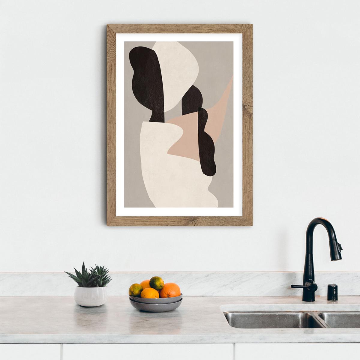 Interact No 1 Art Print Oak Frame – image 10