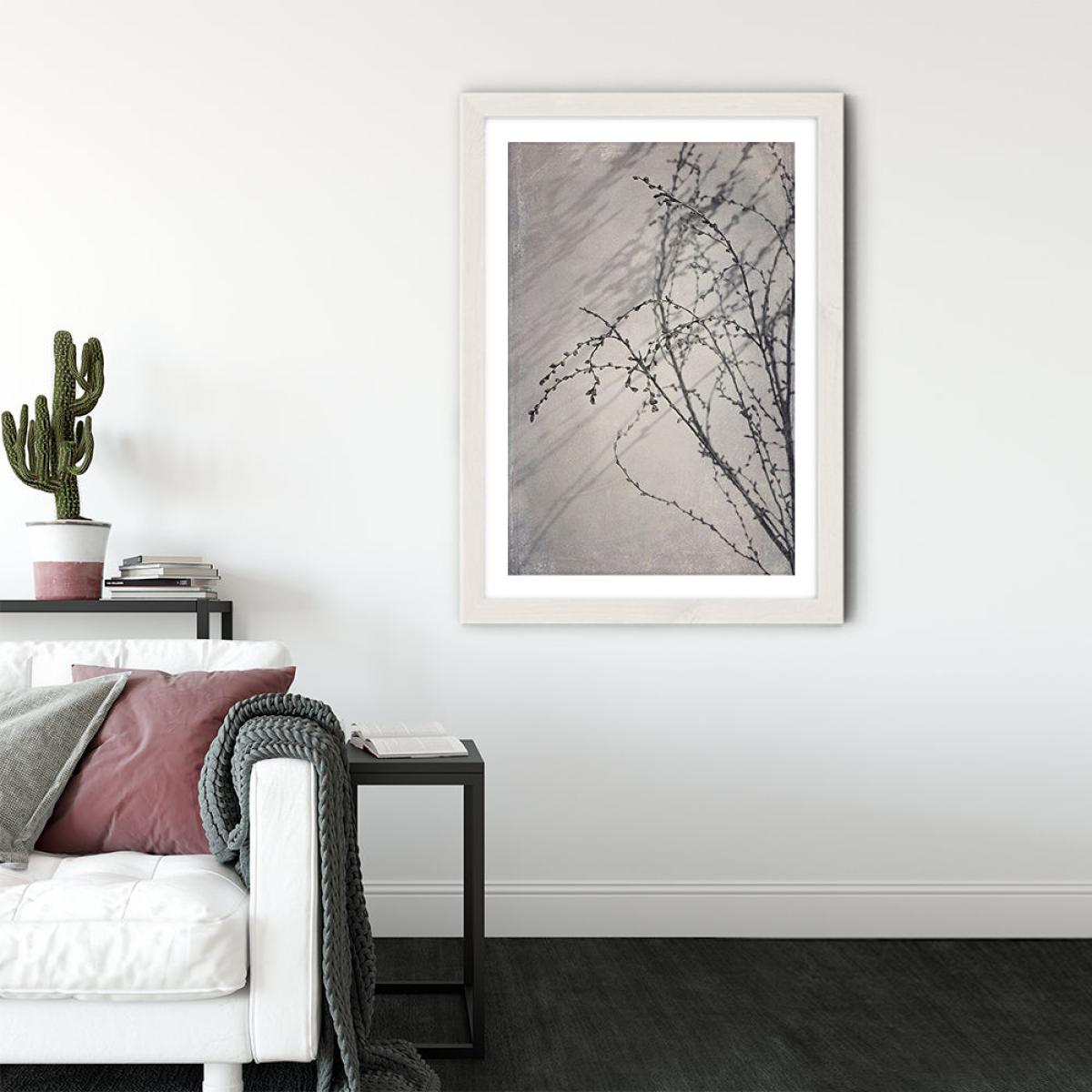 Shadowplay 4 Art Print White Frame – image 3