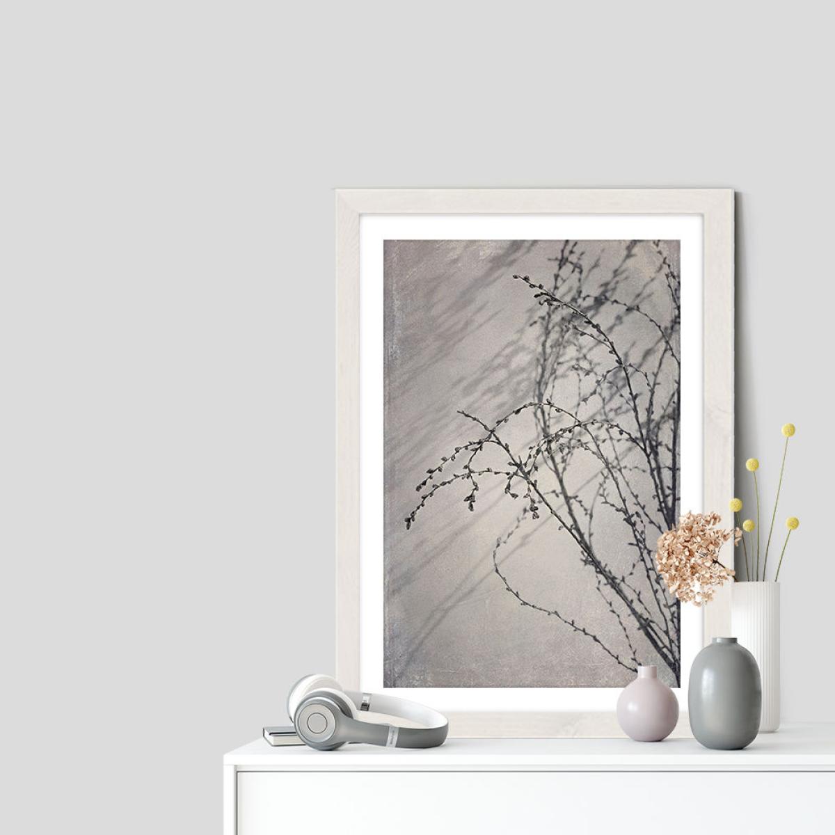 Shadowplay 4 Art Print White Frame – image 7