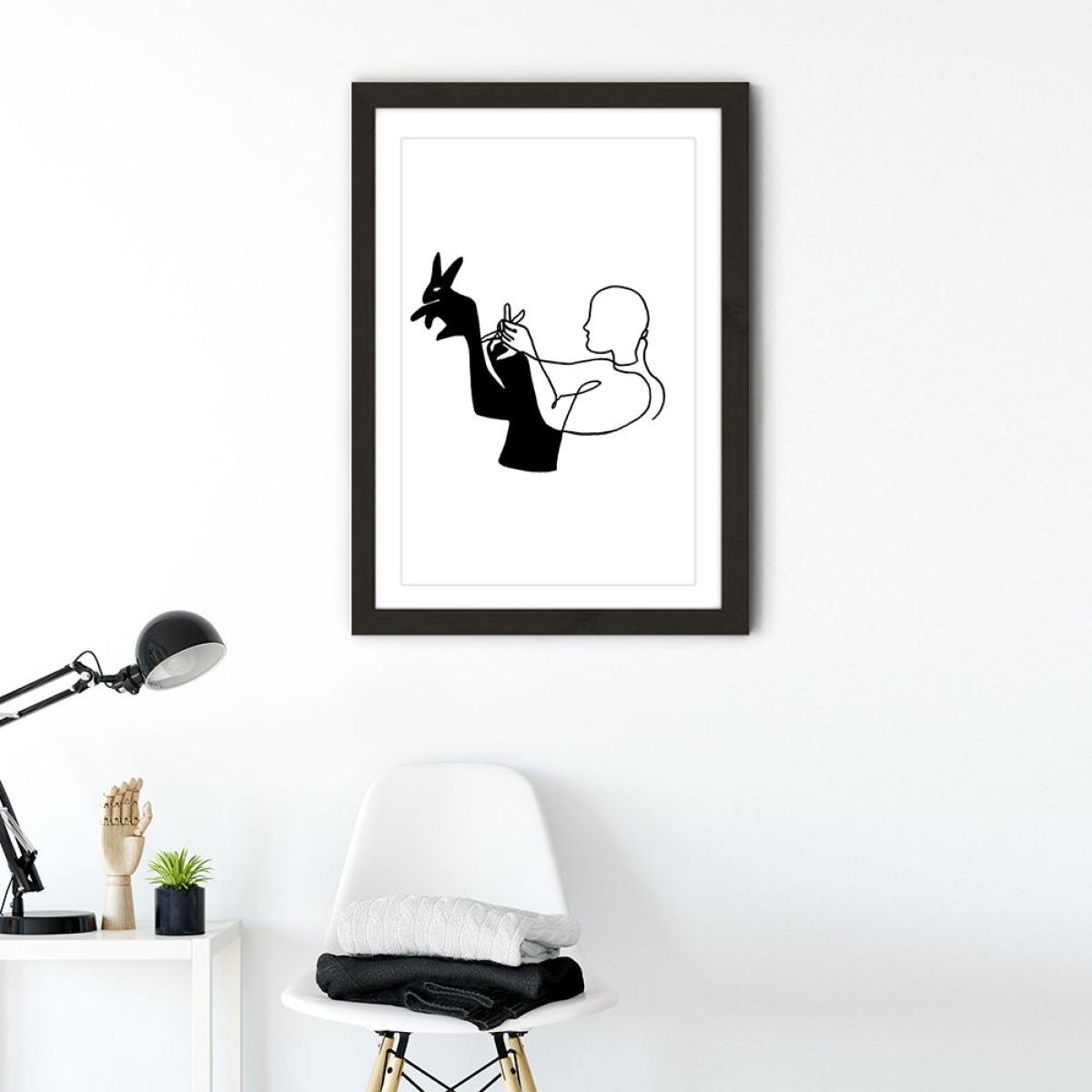 Shadowplay Art Print Black Frame – image 2