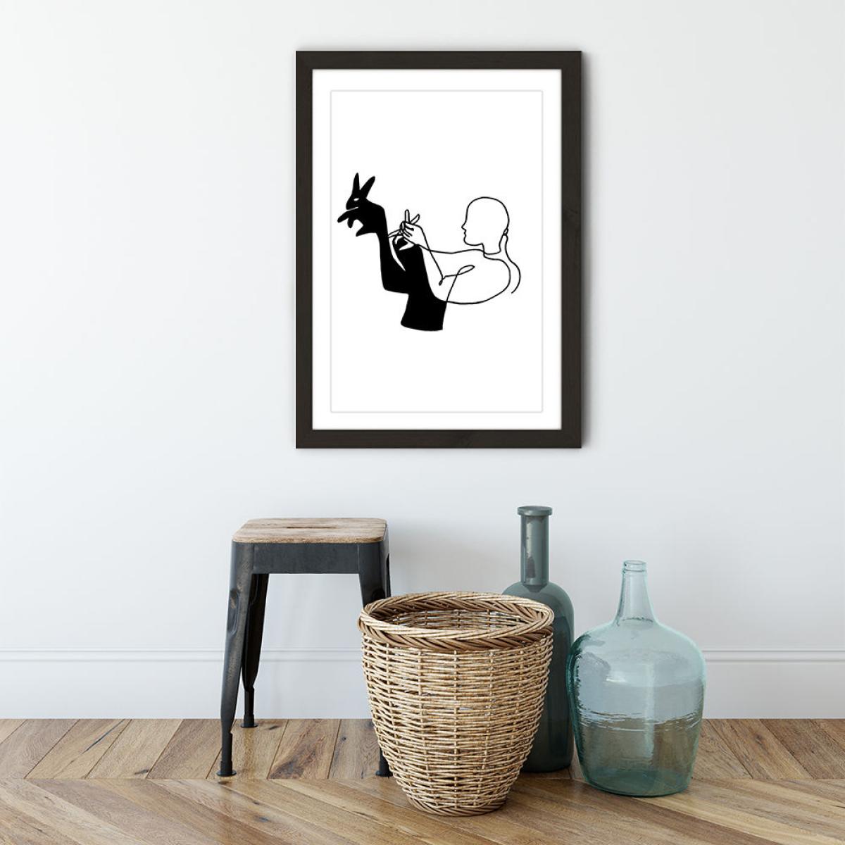 Shadowplay Art Print Black Frame – image 3