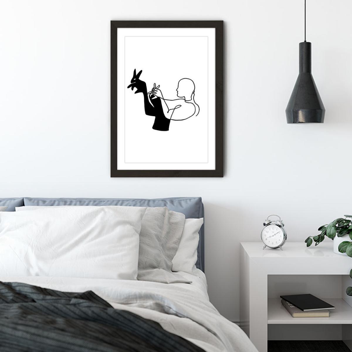 Shadowplay Art Print Black Frame – image 4