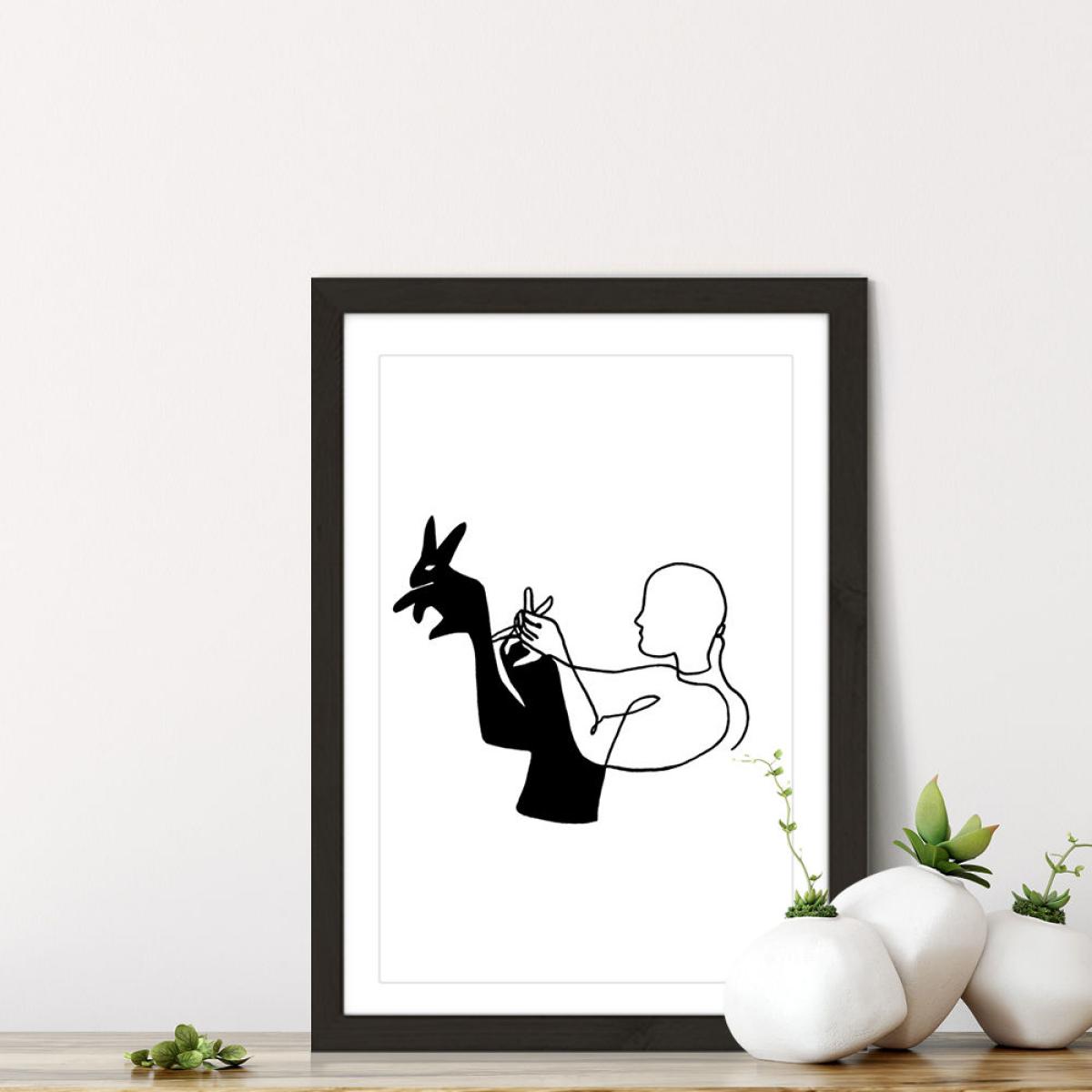 Shadowplay Art Print Black Frame – image 6