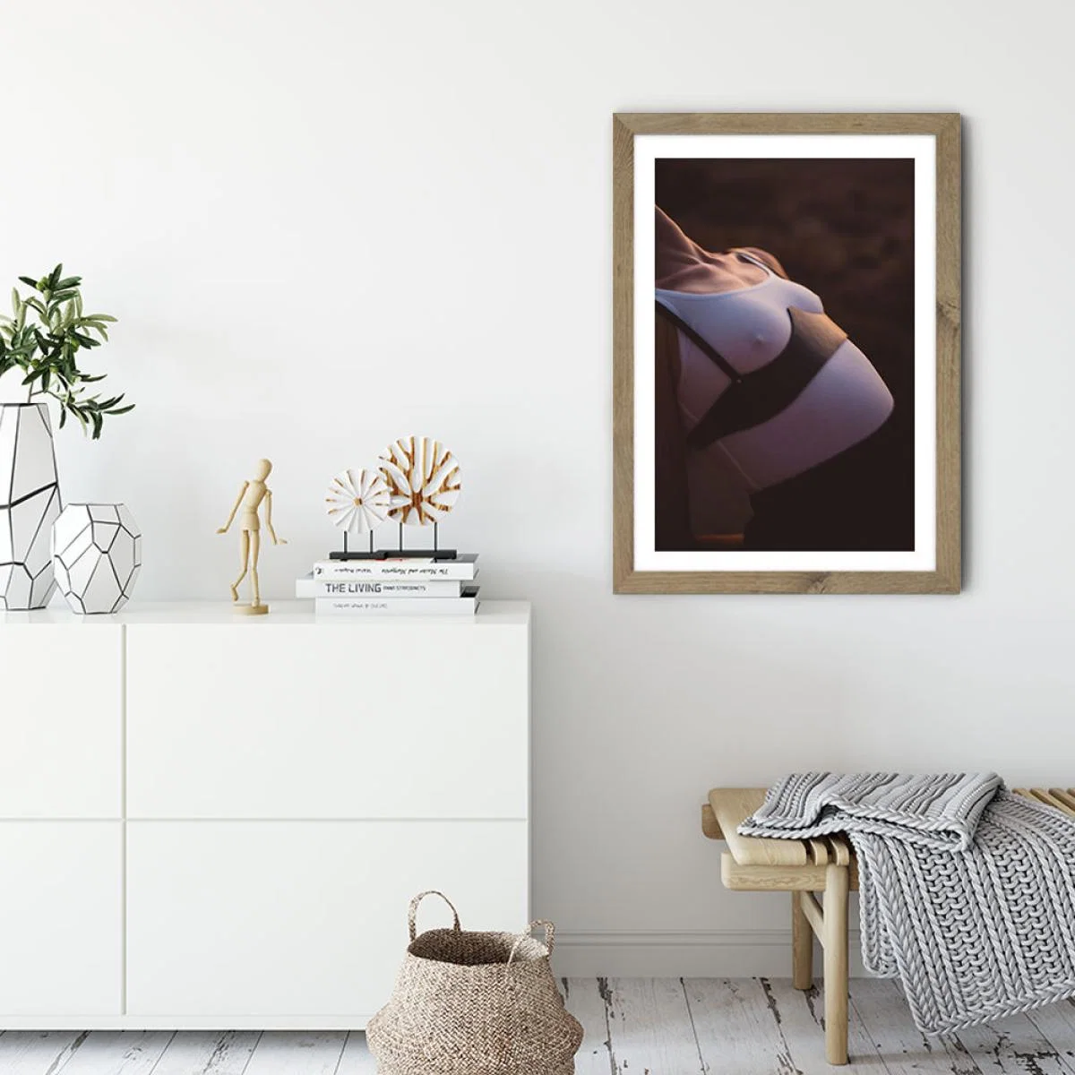 Desert Dance III Art Print Oak Frame – image 3