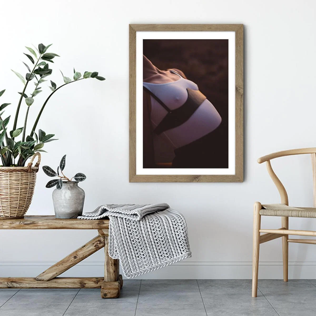 Desert Dance III Art Print Oak Frame – image 4