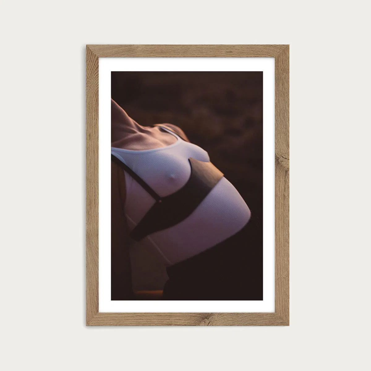 Desert Dance III Art Print Oak Frame – image 1