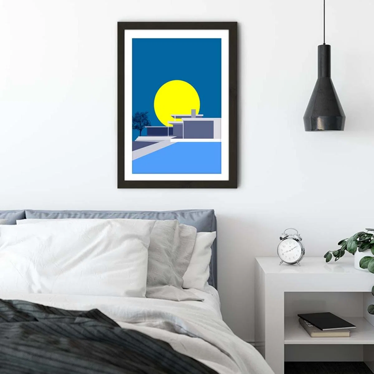 Minimal House No.2 Art Print Black Frame – image 4