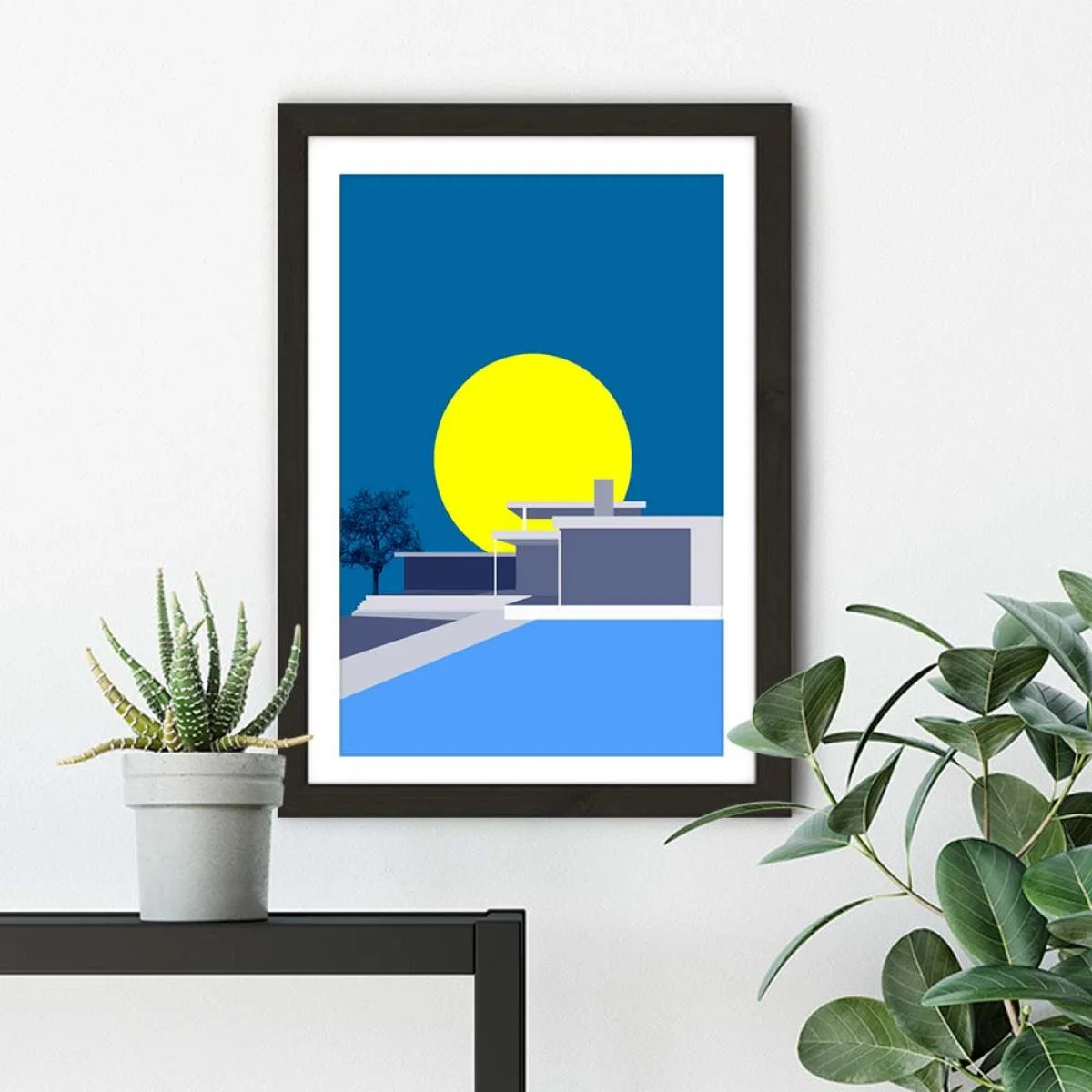 Minimal House No.2 Art Print Black Frame – image 5
