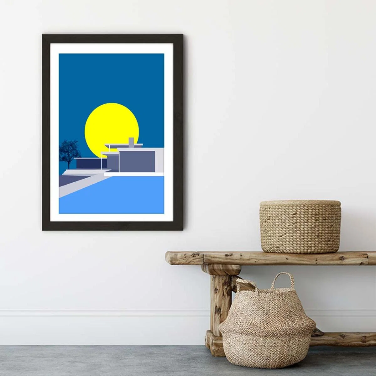 Minimal House No.2 Art Print Black Frame – image 6