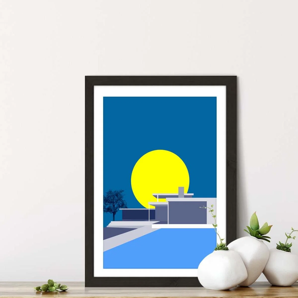Minimal House No.2 Art Print Black Frame – image 7