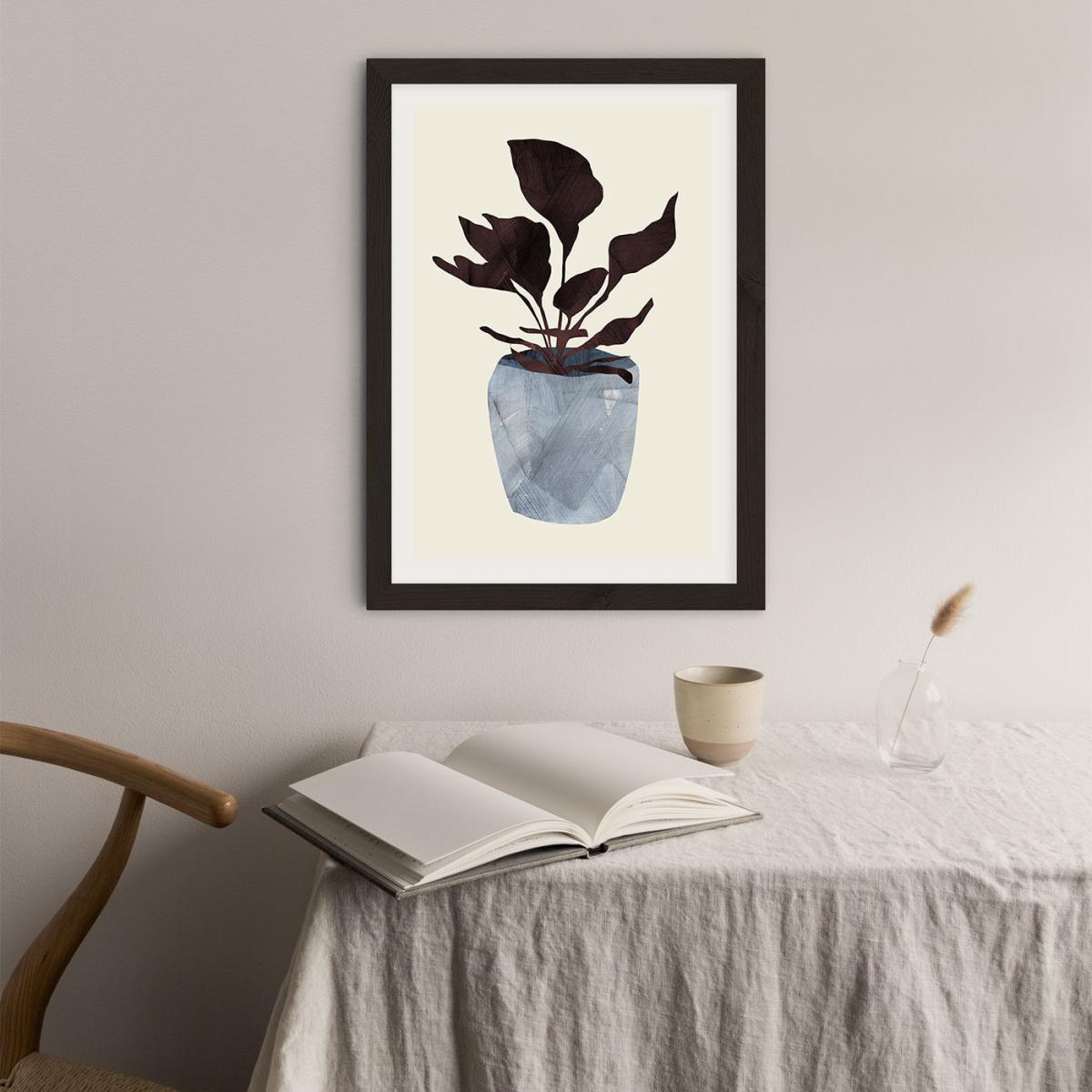 Country Plant Art Print Black Frame – image 2
