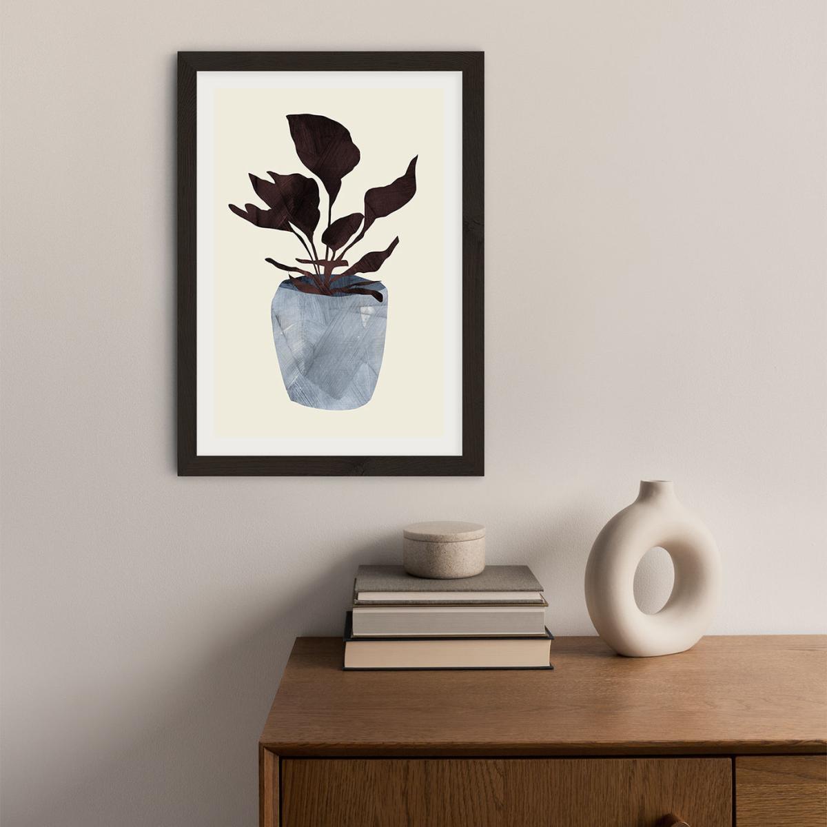 Country Plant Art Print Black Frame – image 3