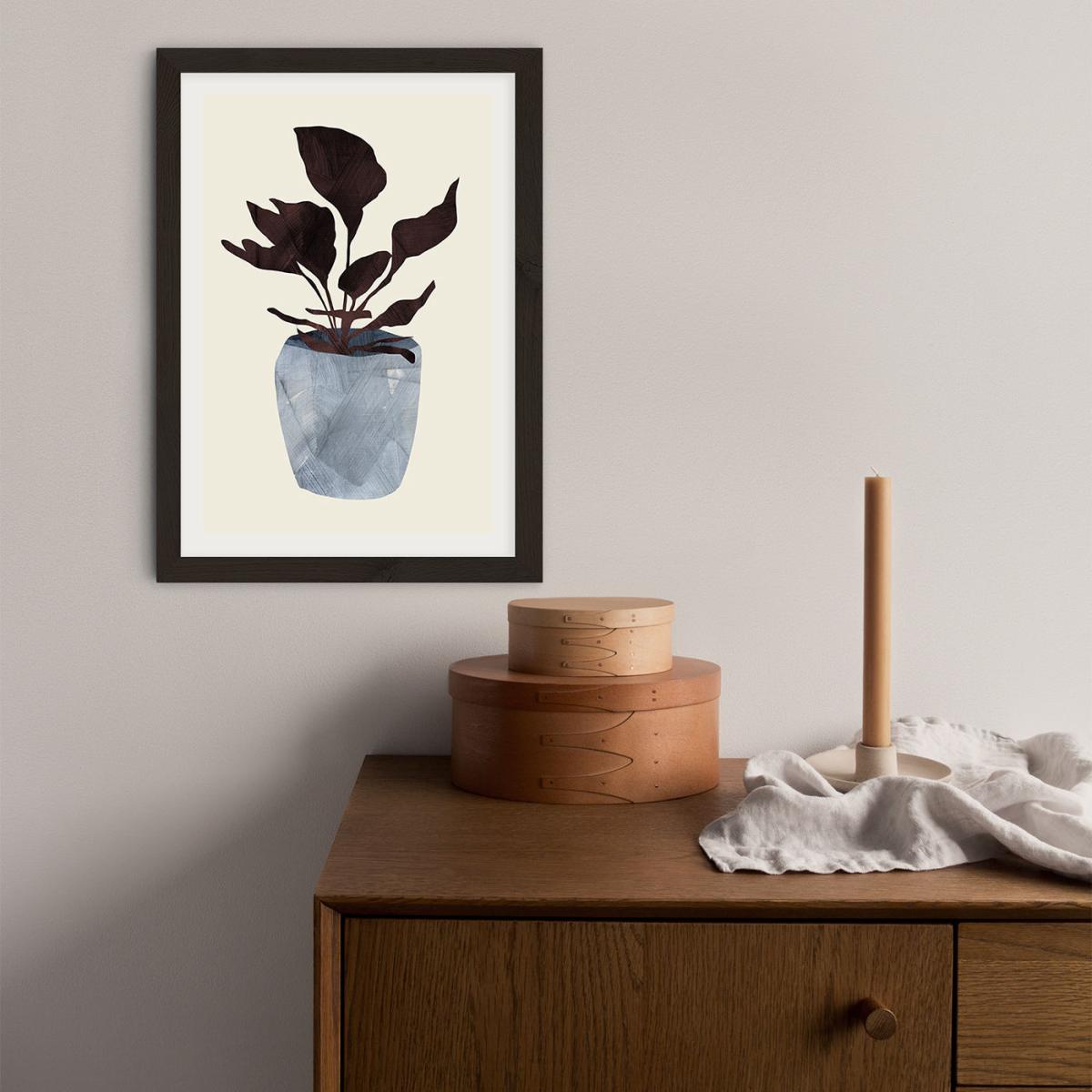 Country Plant Art Print Black Frame – image 4