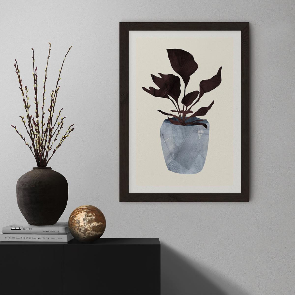 Country Plant Art Print Black Frame – image 6