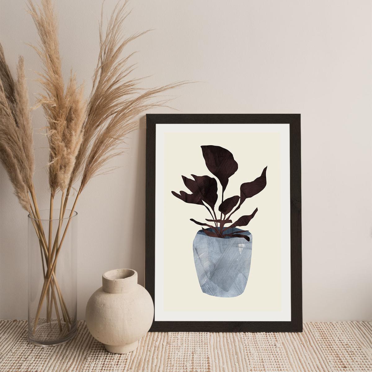 Country Plant Art Print Black Frame – image 7