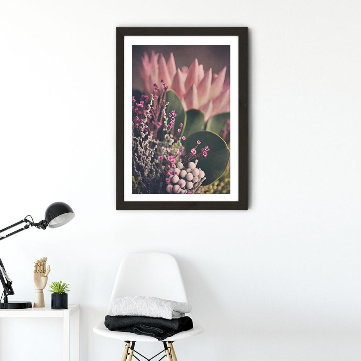 Warm Fynbos 2 Art Print Black Frame – image 2