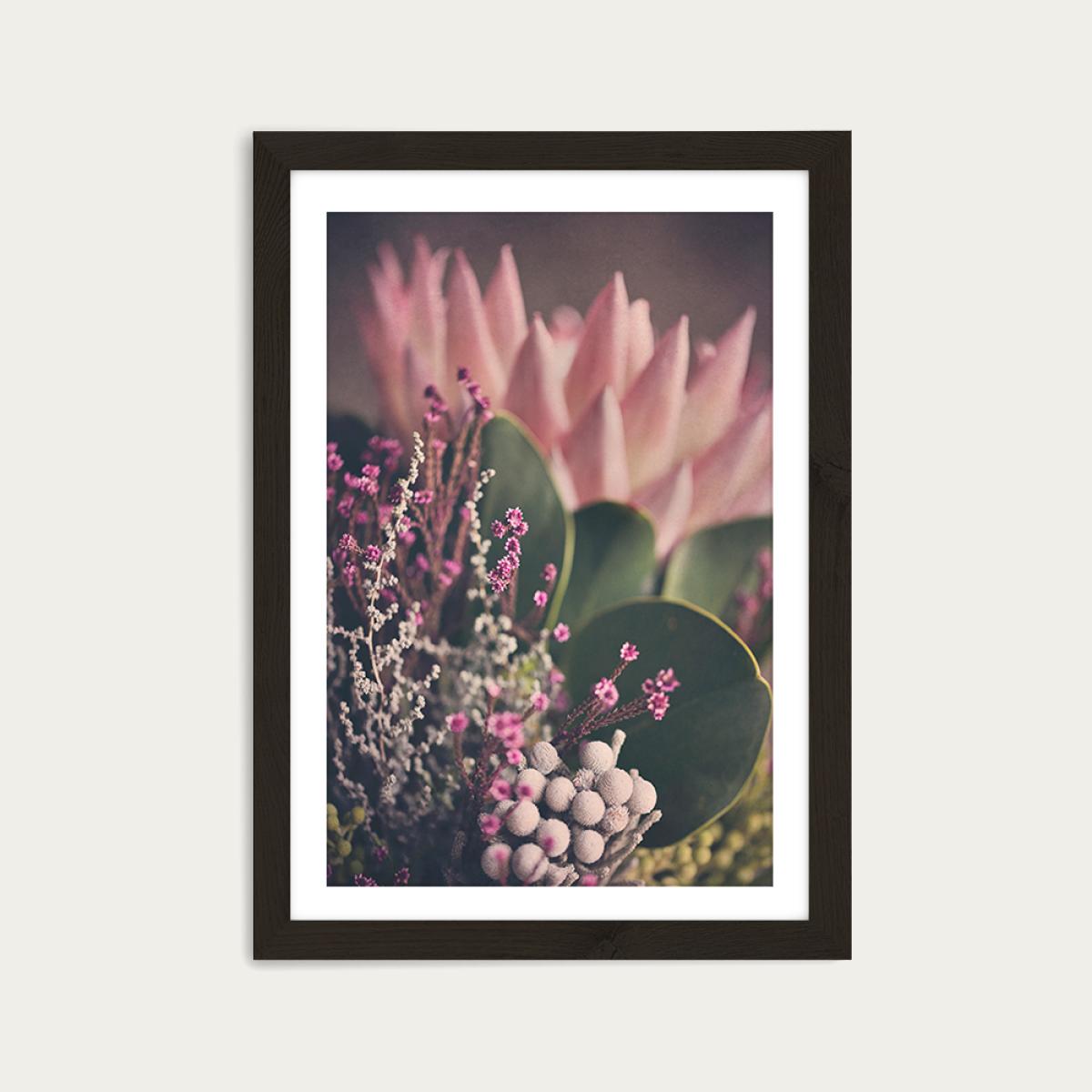 Warm Fynbos 2 Art Print Black Frame – image 1